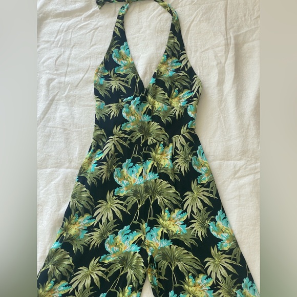 TopShop Tropical Halter Jumpsuit - Picture 5 of 14